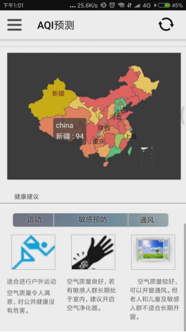 基于深度学习的AQI监测APP